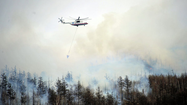 Лесные пожары в Забайкальском крае