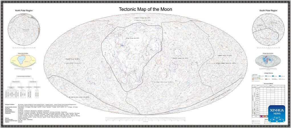 Тектоническая карта Луны