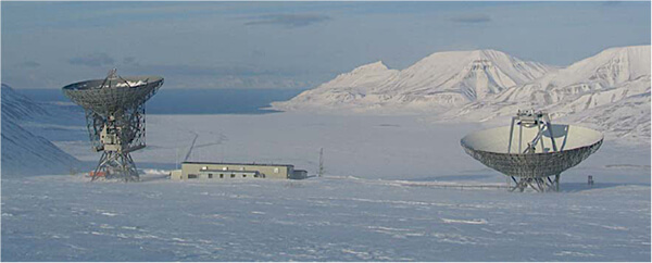 Радары EISCAT на Шпицбергене (Longyearbyen)