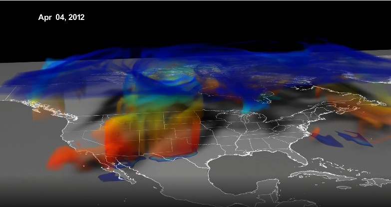 Интрузия озона из стратосферы в тропосферу