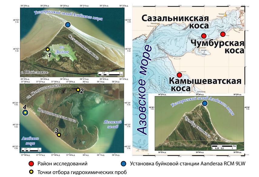 Район исследований и схема отбора проб