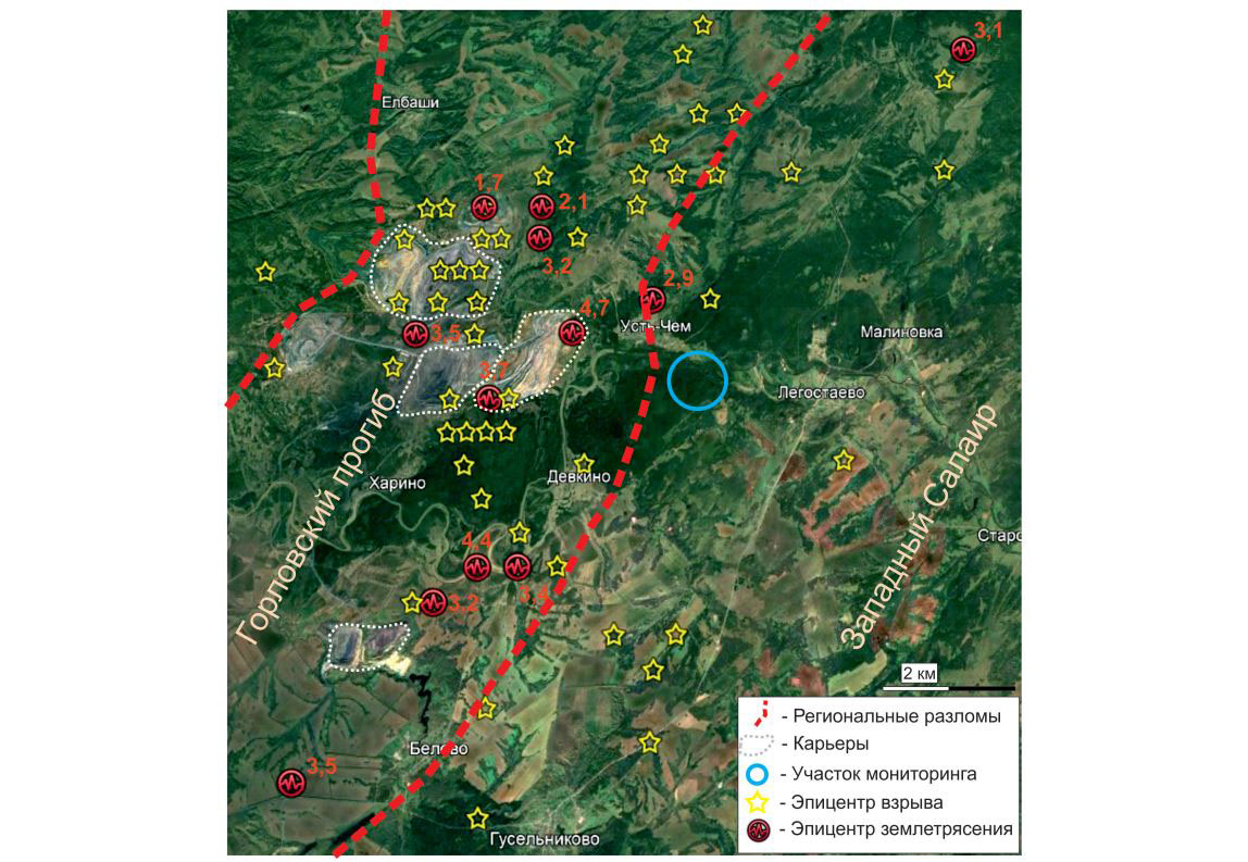 зона сейсмической активизации Горловской впадины